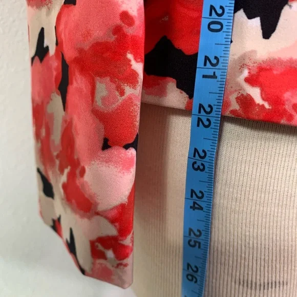 Le Suit pink, red, and Black Floral Blazer and skirt set women’s size 8 NWT - Picture 11 of 17